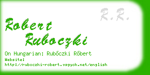 robert ruboczki business card